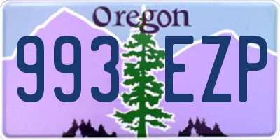 OR license plate 993EZP
