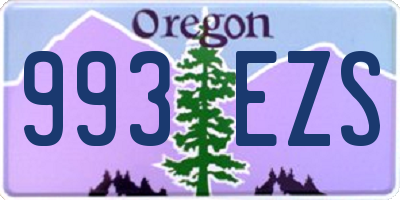 OR license plate 993EZS