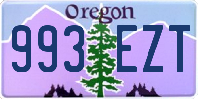 OR license plate 993EZT