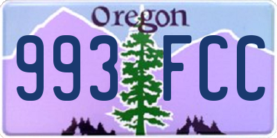 OR license plate 993FCC