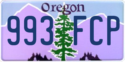 OR license plate 993FCP