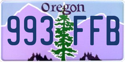 OR license plate 993FFB