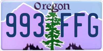 OR license plate 993FFG