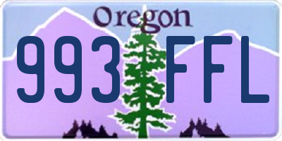 OR license plate 993FFL