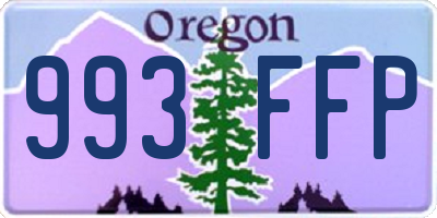 OR license plate 993FFP