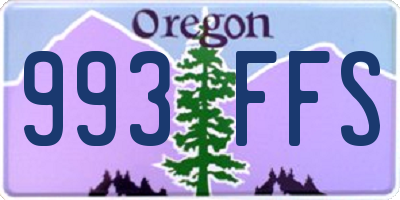 OR license plate 993FFS