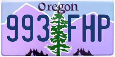 OR license plate 993FHP