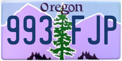 OR license plate 993FJP