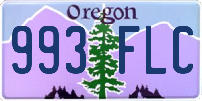 OR license plate 993FLC