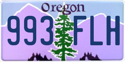 OR license plate 993FLH