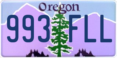 OR license plate 993FLL