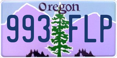 OR license plate 993FLP