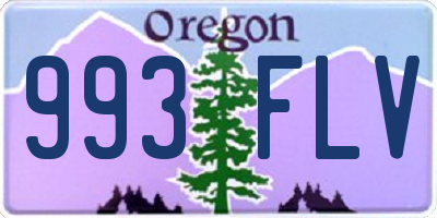 OR license plate 993FLV