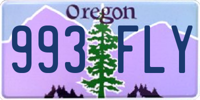 OR license plate 993FLY