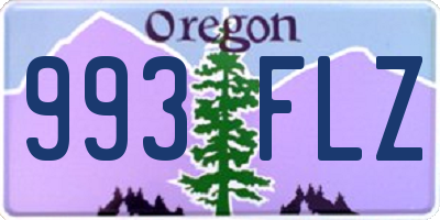 OR license plate 993FLZ