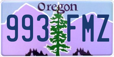 OR license plate 993FMZ