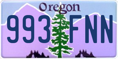 OR license plate 993FNN