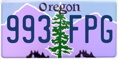 OR license plate 993FPG