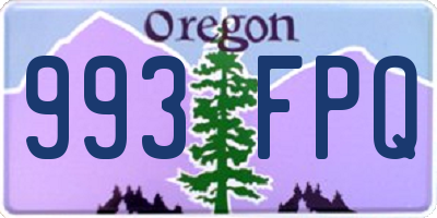 OR license plate 993FPQ