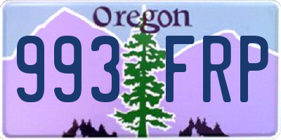 OR license plate 993FRP