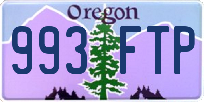 OR license plate 993FTP