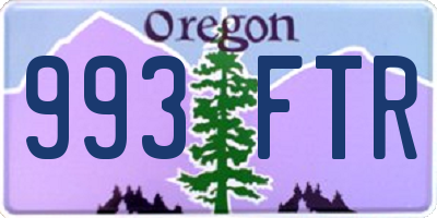 OR license plate 993FTR