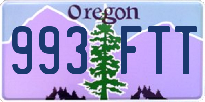 OR license plate 993FTT
