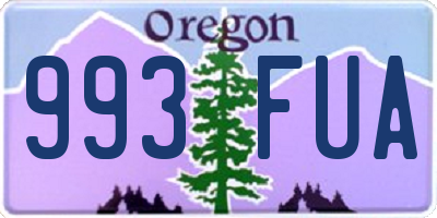 OR license plate 993FUA
