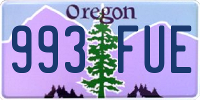 OR license plate 993FUE