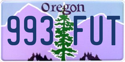 OR license plate 993FUT