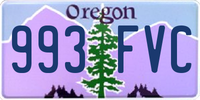 OR license plate 993FVC