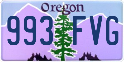 OR license plate 993FVG