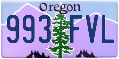 OR license plate 993FVL