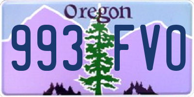 OR license plate 993FVO