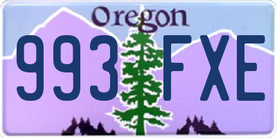 OR license plate 993FXE