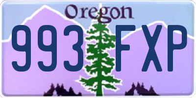 OR license plate 993FXP