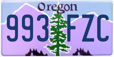 OR license plate 993FZC