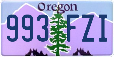 OR license plate 993FZI