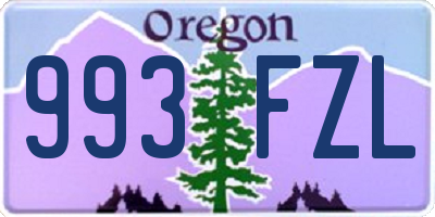 OR license plate 993FZL