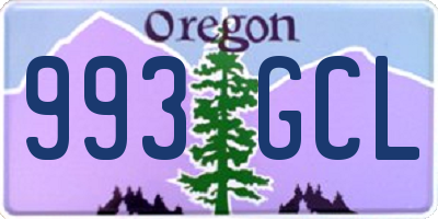 OR license plate 993GCL