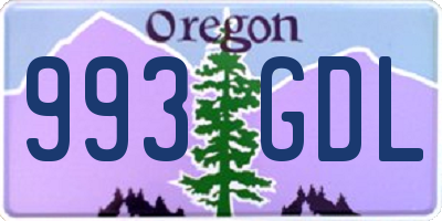 OR license plate 993GDL