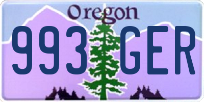 OR license plate 993GER