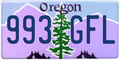OR license plate 993GFL