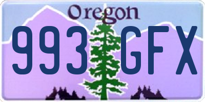 OR license plate 993GFX