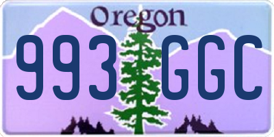 OR license plate 993GGC