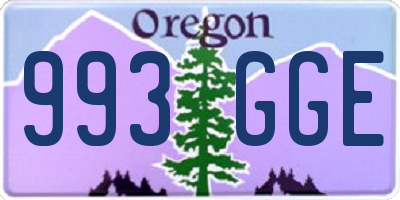 OR license plate 993GGE