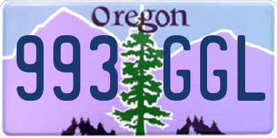 OR license plate 993GGL