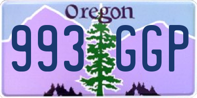 OR license plate 993GGP