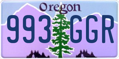 OR license plate 993GGR