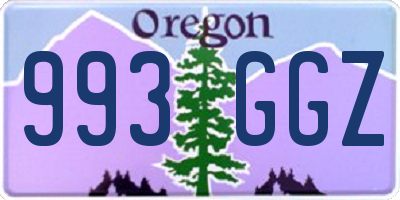 OR license plate 993GGZ